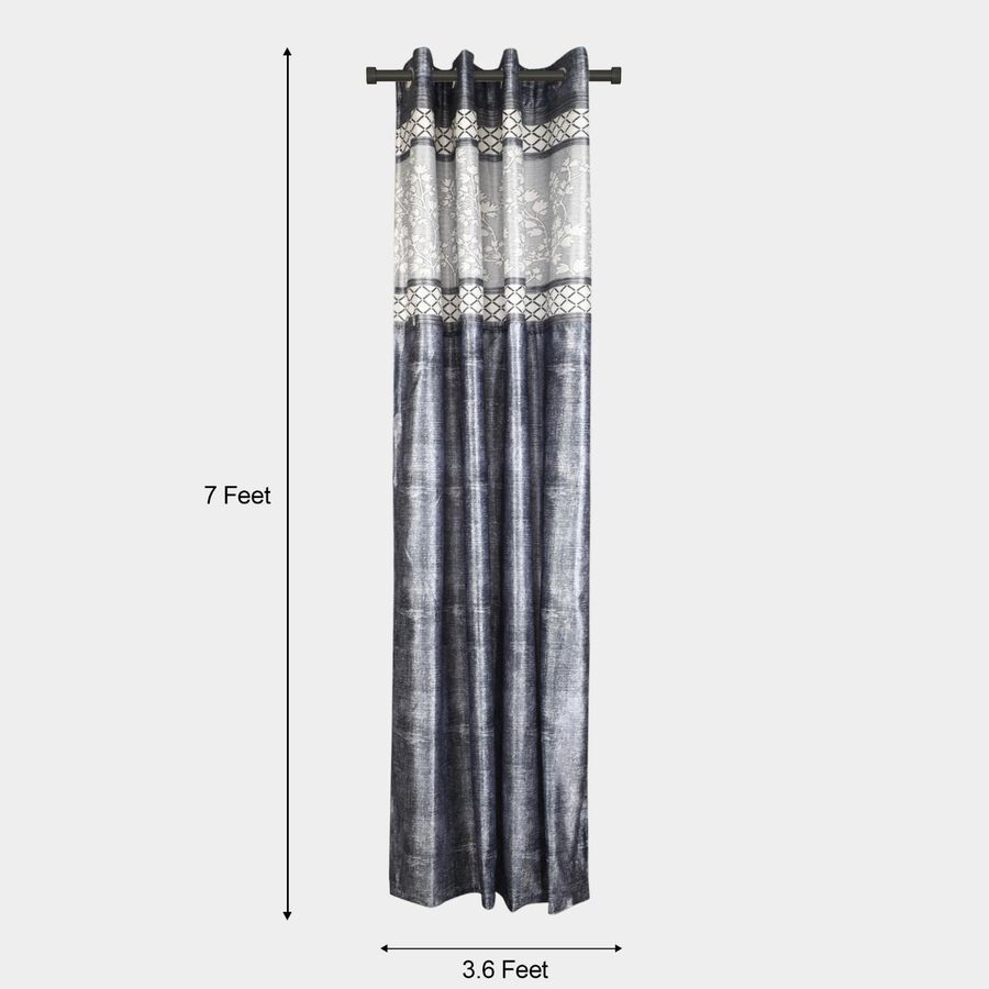 7ft. Dark Grey Microfiber Door Curtain, , large image number null