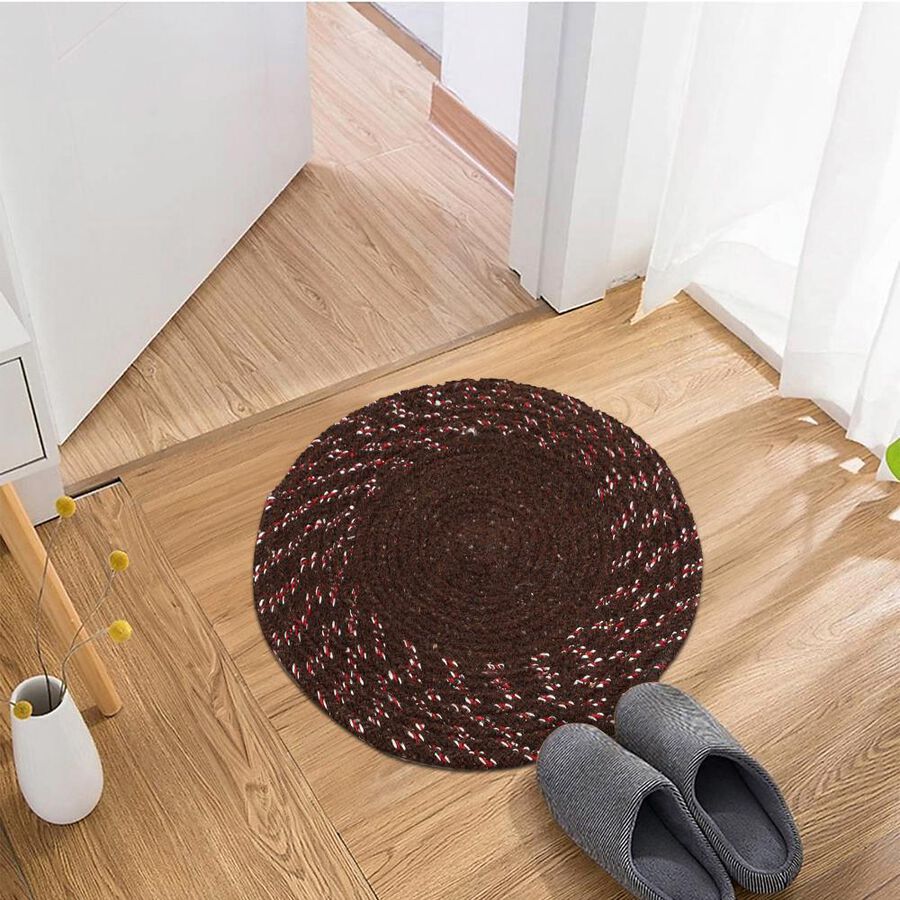 Brown Polyester Door Mat, , large