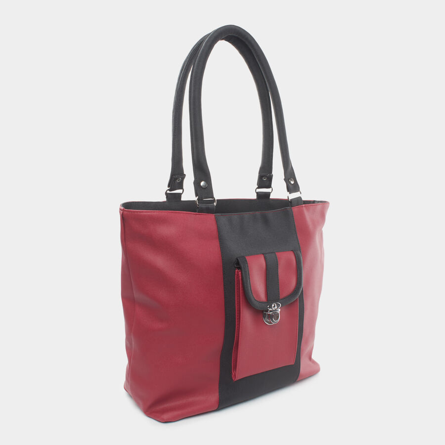 Women Solid Maroon Handbag, , large image number null