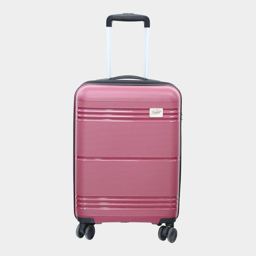 8-Wheel Maroon PVC Matee Hard Case Trolley, Small, , large image number null