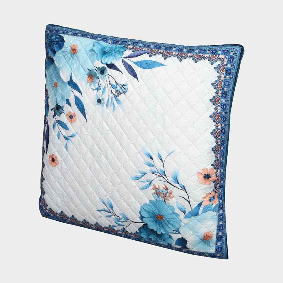 Blue Polyester Cushion Cover, , large image number null