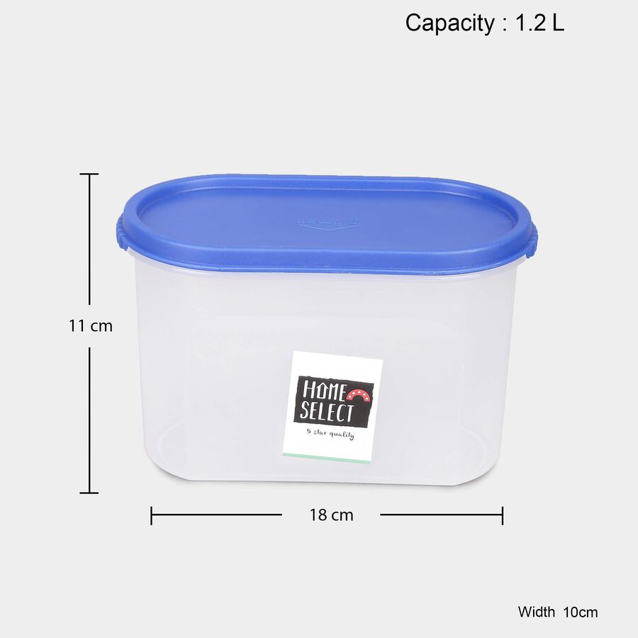 एयर-टाइट प्लास्टिक कंटेनर, 1.2 L, , large image number null