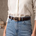 Woman's Brown Belt, , small