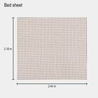 Brown Double Bed Cover with 2 Pillow Covers, , small image number null