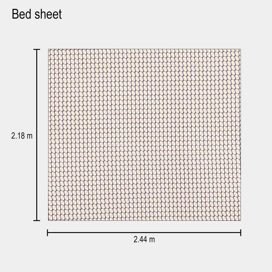 Brown Double Bed Cover with 2 Pillow Covers, , large image number null