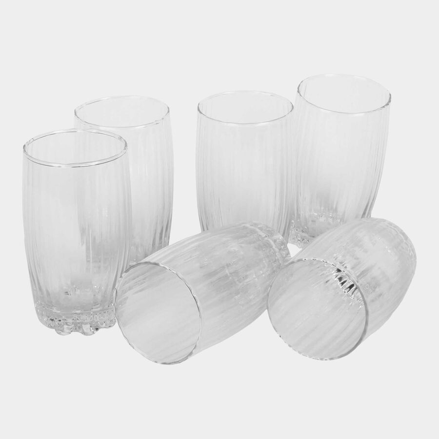 6 pcs. Glass Round Tumbler - 325 ml, , large image number null