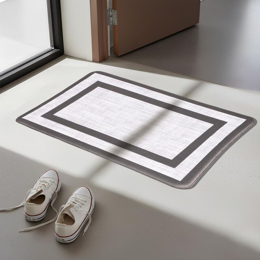 Anti-Skid Black PVC Door Mat, , large