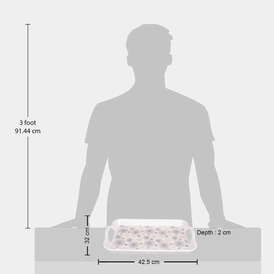 Melamine Serving Tray, 42.5 X 32 X 2 cm, , large image number null