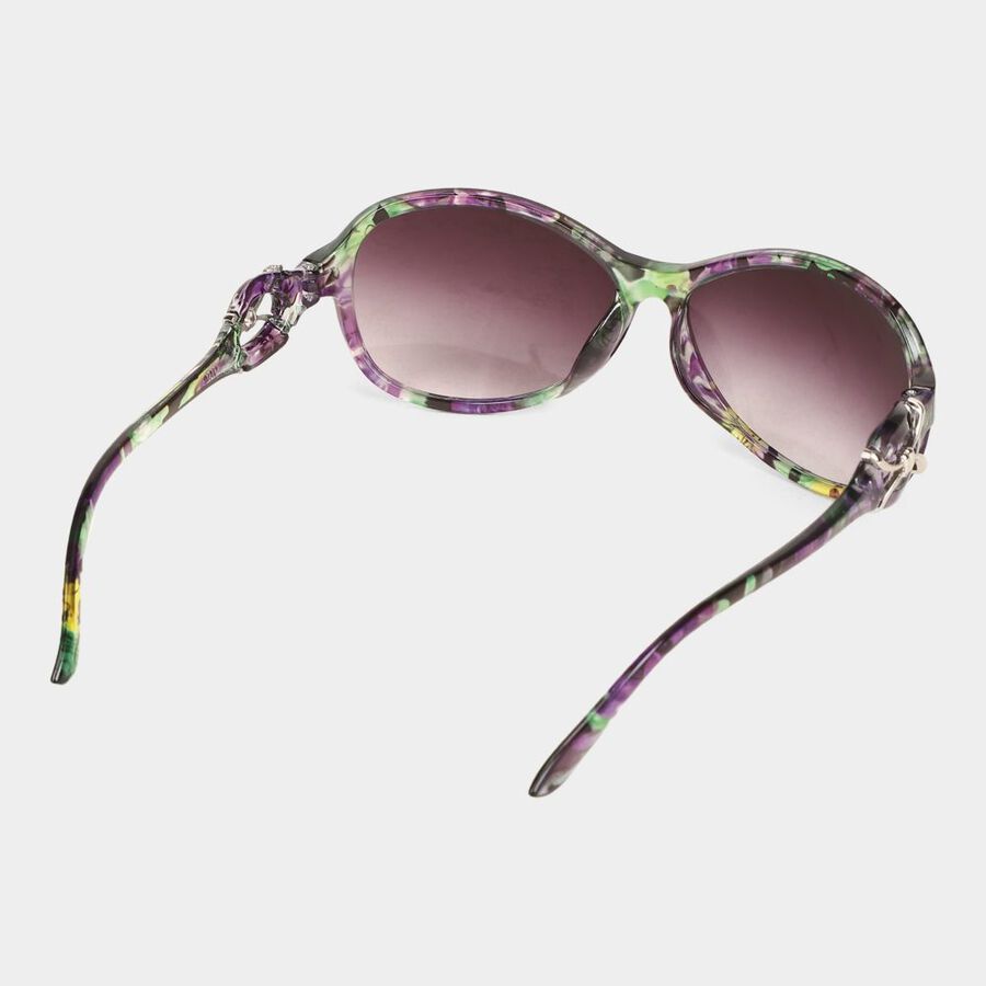 Women's Plastic Gradient Round Sunglasses, , large image number null