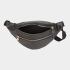 Men's Black Polyurethane/Leather Waist Bag, , small image number null