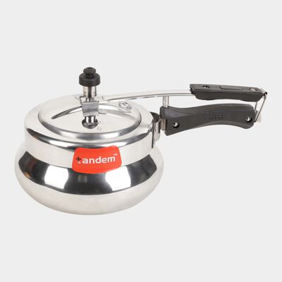 अल्युमीनियम प्रेशर कुकर, सिल्वर, 375 mm X 220 mm X 180 mm, 3.5 L
