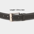 Men's Black Polyurethane Casual Belt, , small image number null