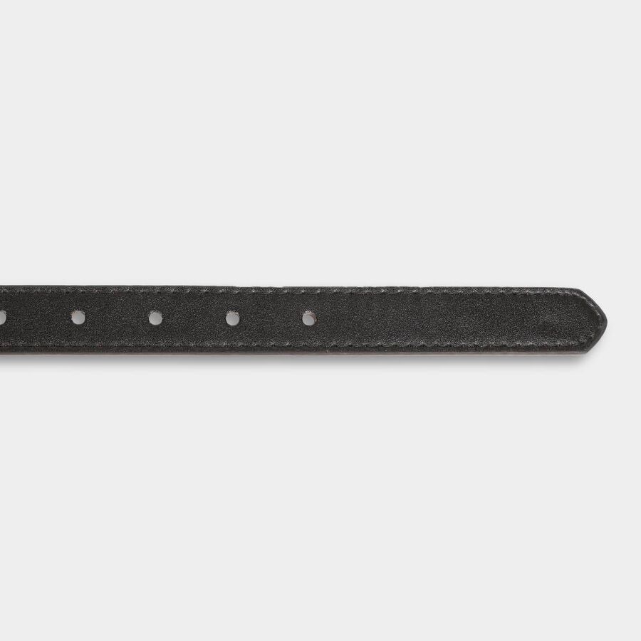 Women's Black Polyurethane Belt, , large image number null