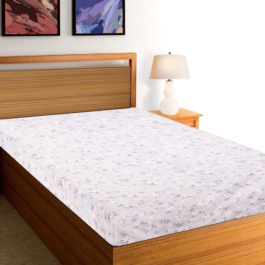 Home Beautiful 100 GSM Microfiber Single Bedsheet Vishal Mega Mart India