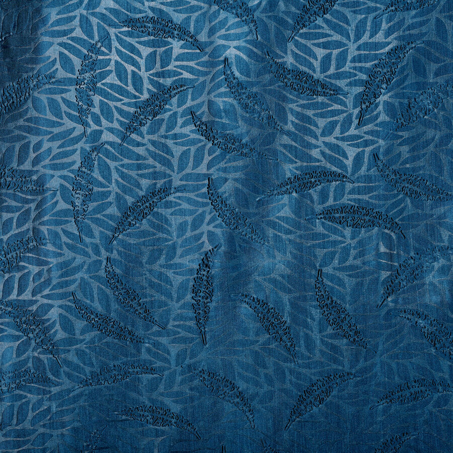 7ft. Dark Blue Microfiber Door Curtain, , large image number null