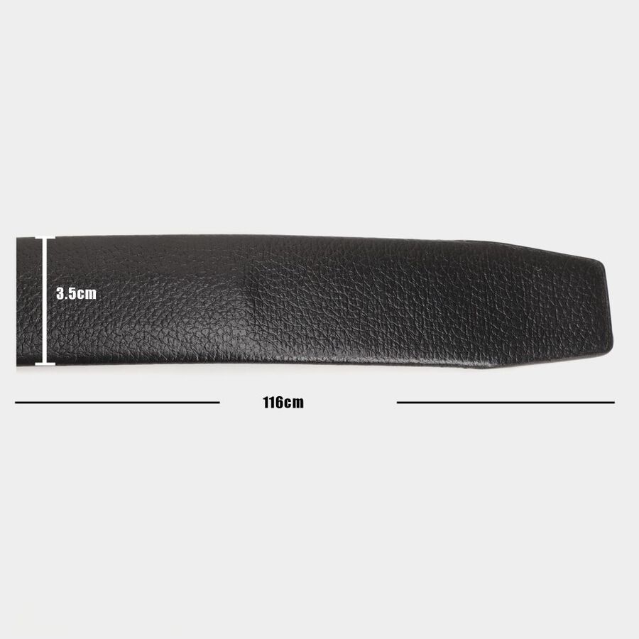 Men's Black Polyurethane Formal Belt, , large image number null
