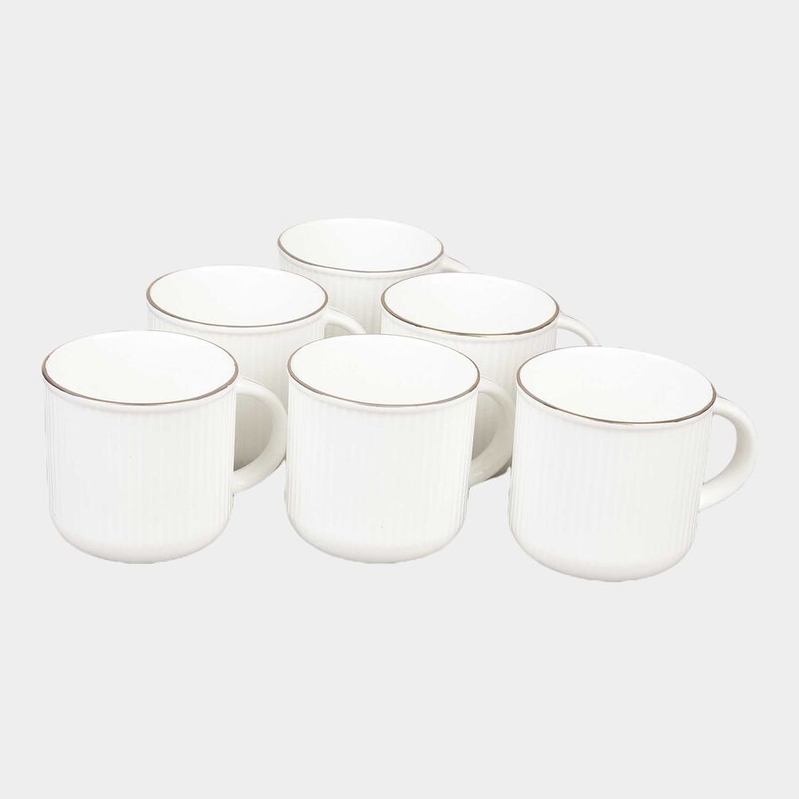 220 ml Bone China Mug, Set of 6, , large image number null