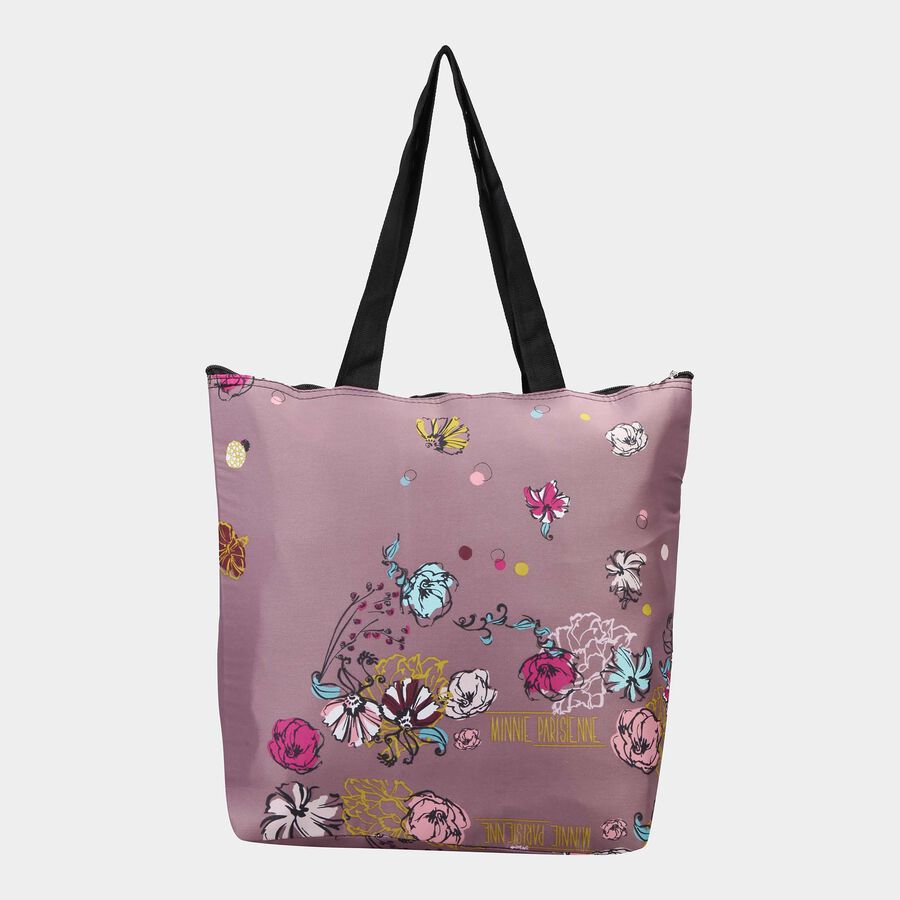 Women's Purple Fabric Tote Bag, , large image number null