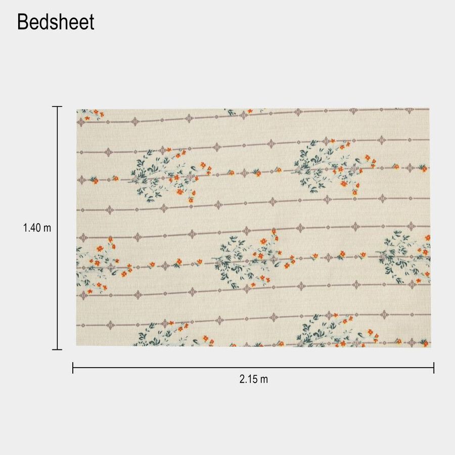Green Microfiber Single Bedsheet, , large image number null
