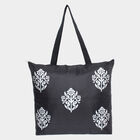 Women Printed Black Tote Bag, , small image number null