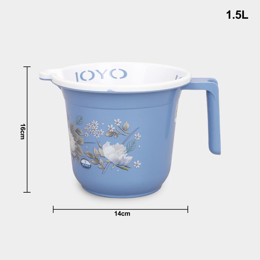 1.5 L Blue Plastic Bath Mug, , large image number null