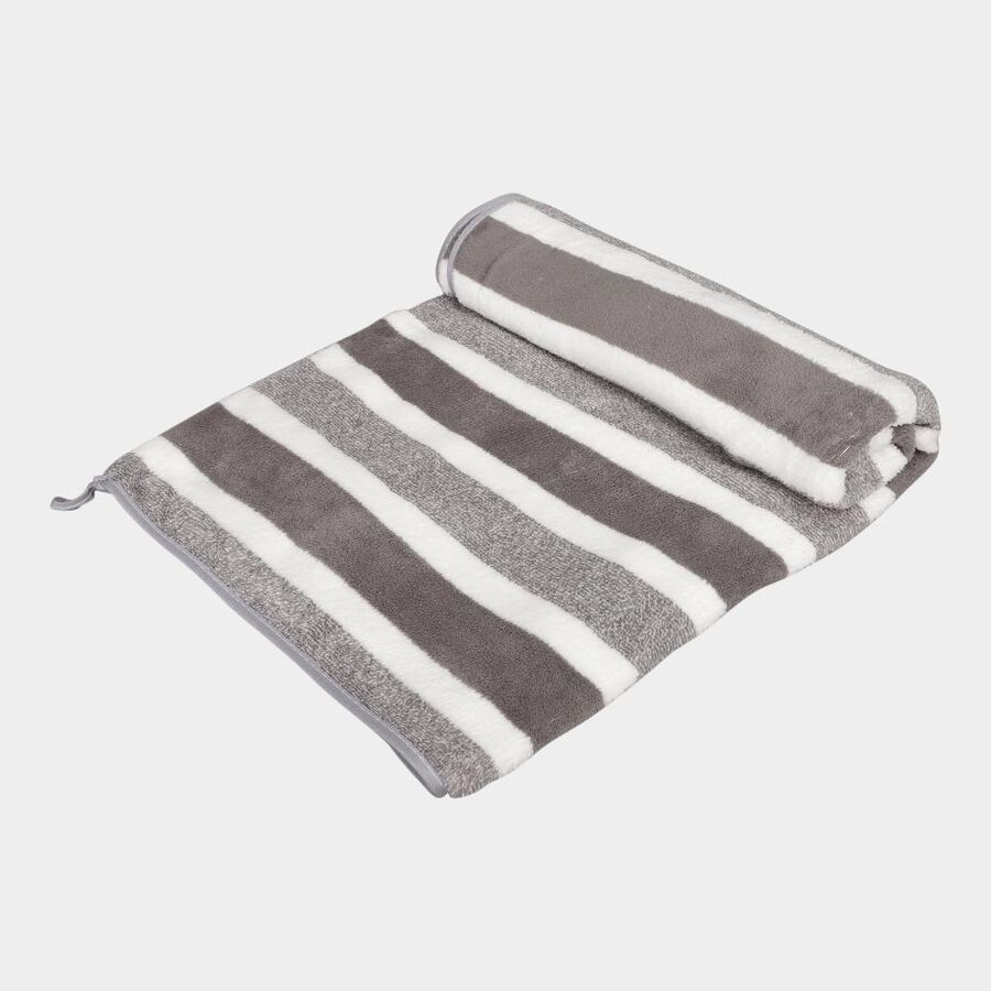 200 GSM Grey Microfiber Bath Towel, , large image number null