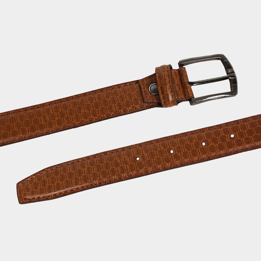 Men's Brown Polyurethane Casual Belt, , large image number null