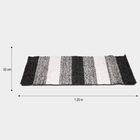 Grey Polyester Bedside Runner, , small image number null