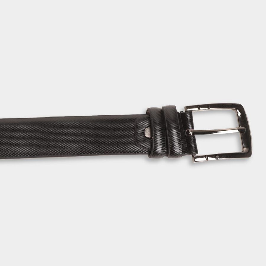 Men's Black Polyurethane Casual Belt, , large image number null