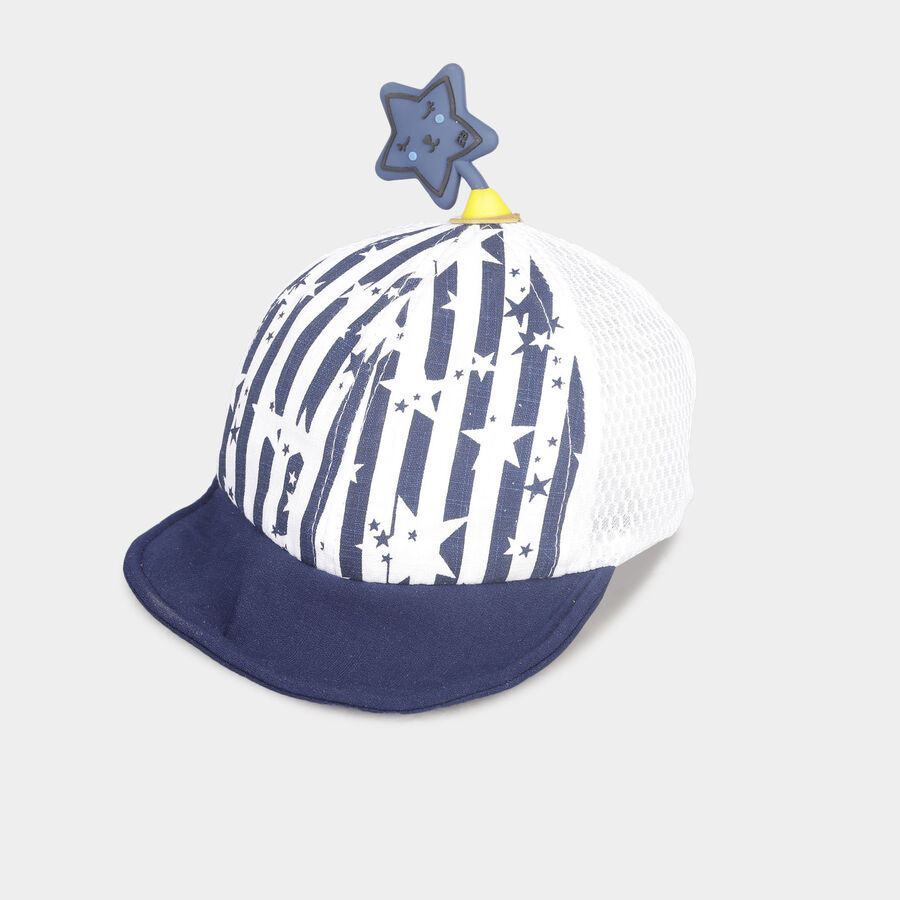 Kids' Black Nylon/Polyester Cap, , large image number null