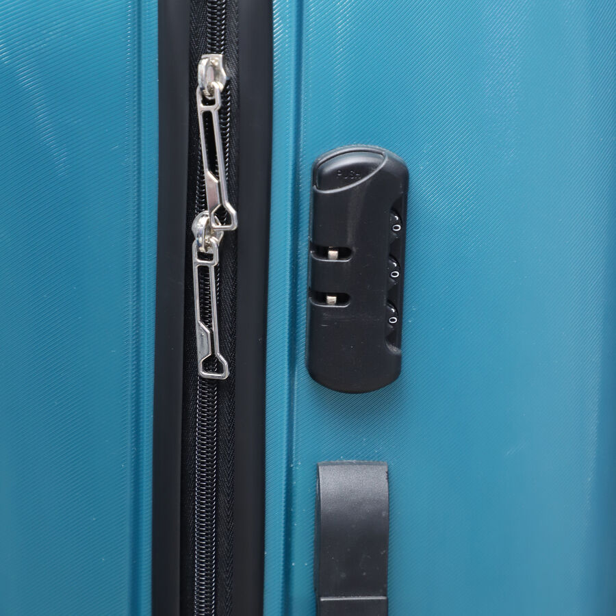 4-Wheel Teal PVC Matee Hard Case Trolley, Small, , large image number null