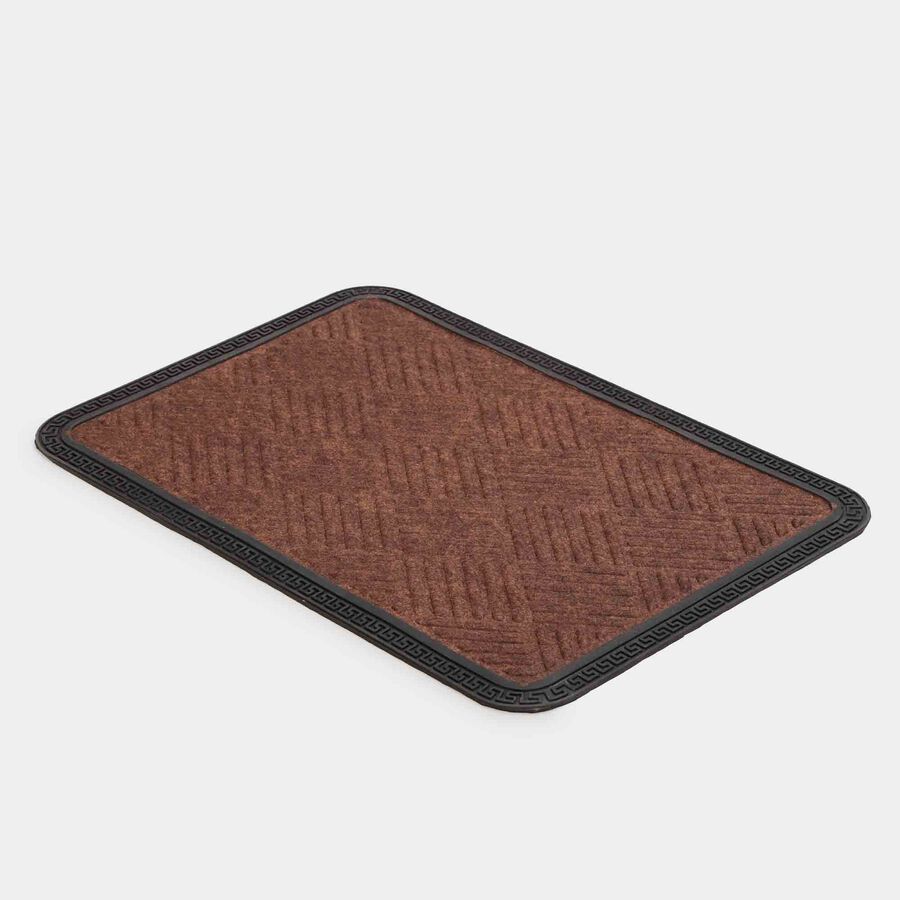 Anti-Skid Brown Rubber Door Mat, , large image number null