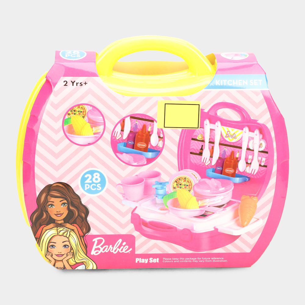 I Toys Barbie Kitchen Set Vishal Mega Mart India