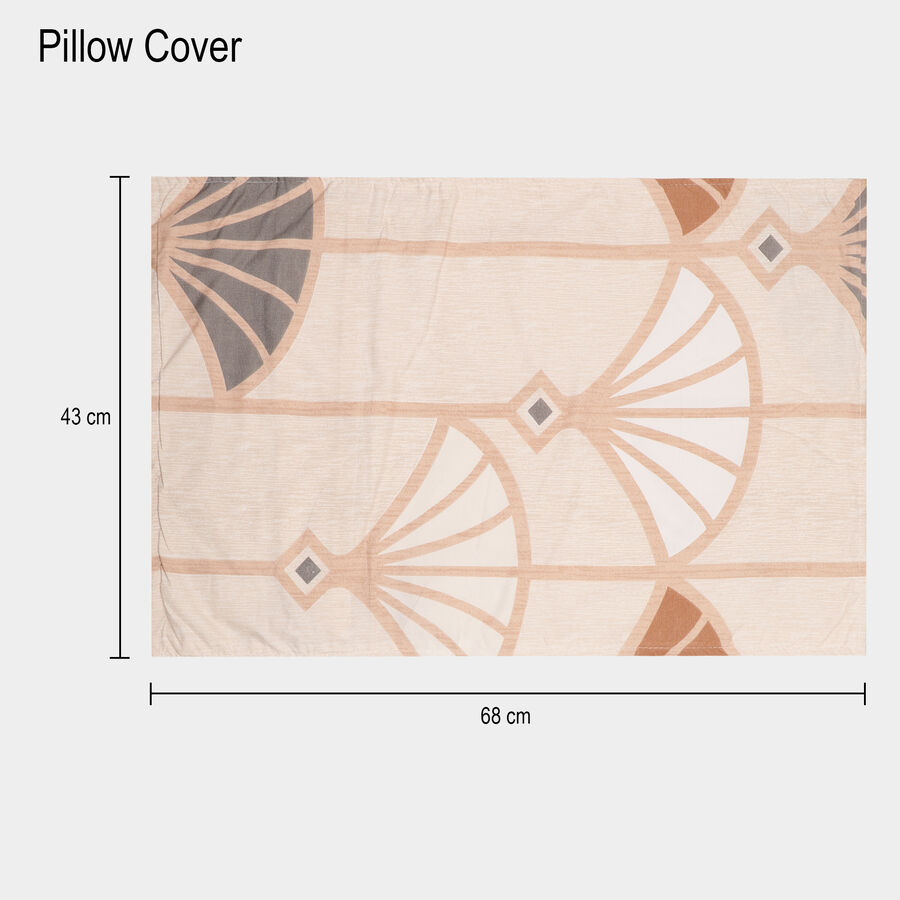 120 GSM Beige Microfiber Double Bedsheet, , large image number null
