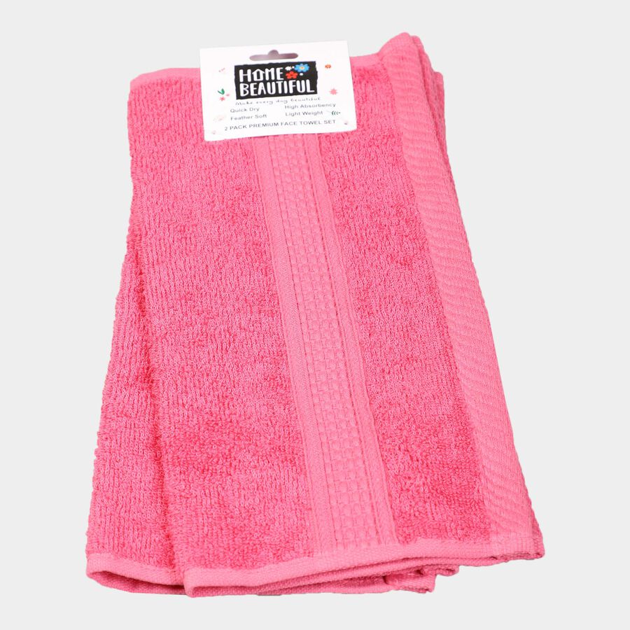 500 GSM Pink Bamboo Cotton Face Towel, , large image number null