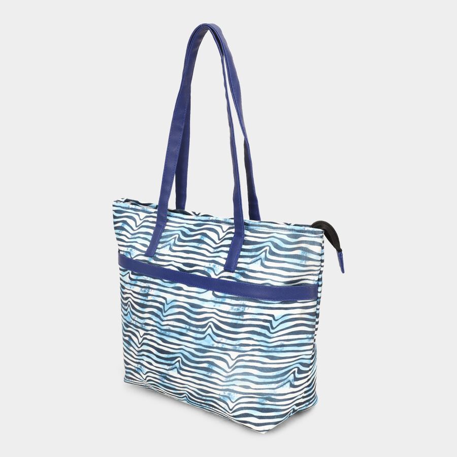Women's Blue Fabric-Polyester Tote Bag, , large image number null