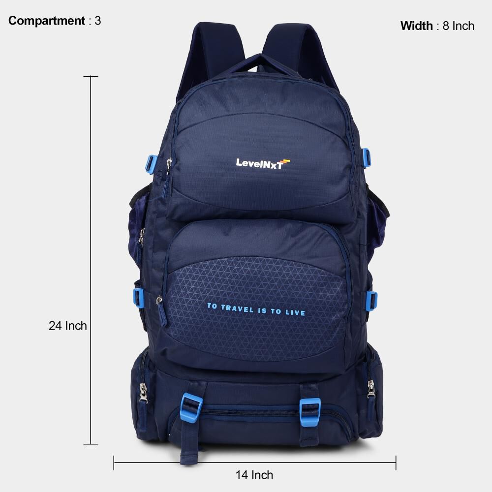Levelnxt 60L Polyester Trekking Bag | Vishal Mega Mart India