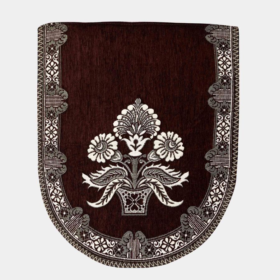 Brown Chenille Sofa Cover Set of 10, , large