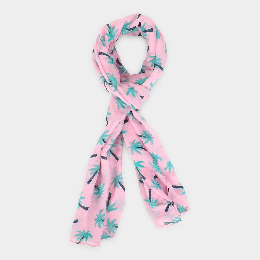 Women's Pink Fabric Scarf , , large