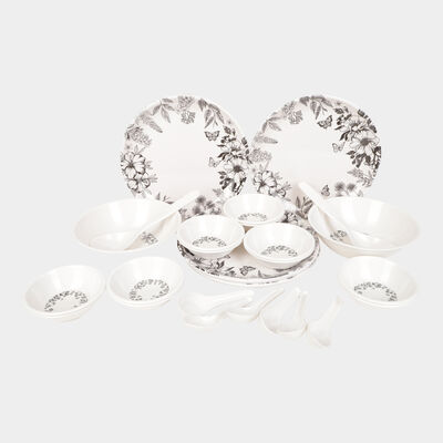 28 Pcs. Melamine Dinner Set, Microwave Safe