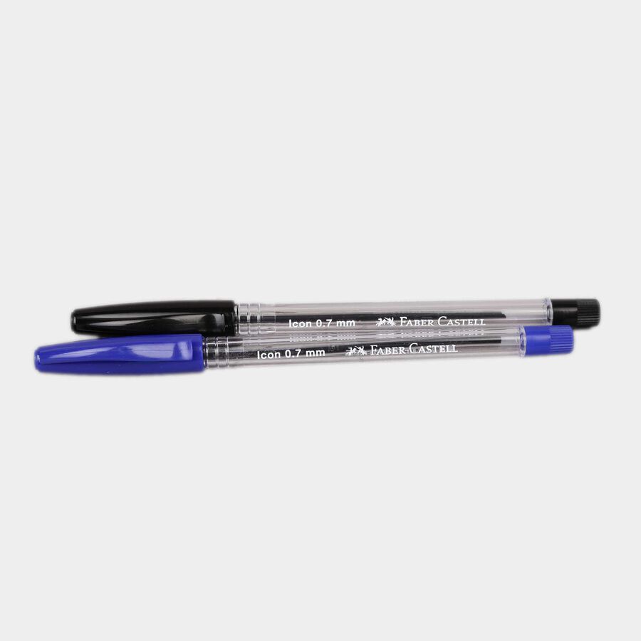 2 Pcs. Plastic 2 In 1 Stationery Kit - Colour/Design May Vary, , large image number null