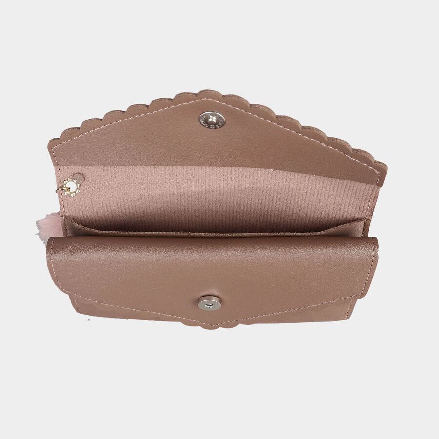 Women's Polyurethane Envelope/Zipper Hand Pouch, , large image number null