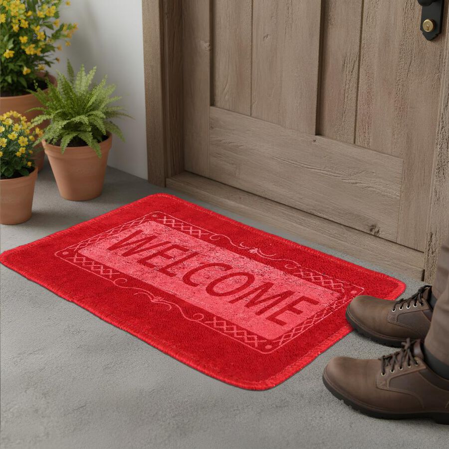 Multicolor Polyester Door Mat, , large