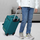 2 Wheels Light Blue Polyester Duffle Trolley, , small image number null