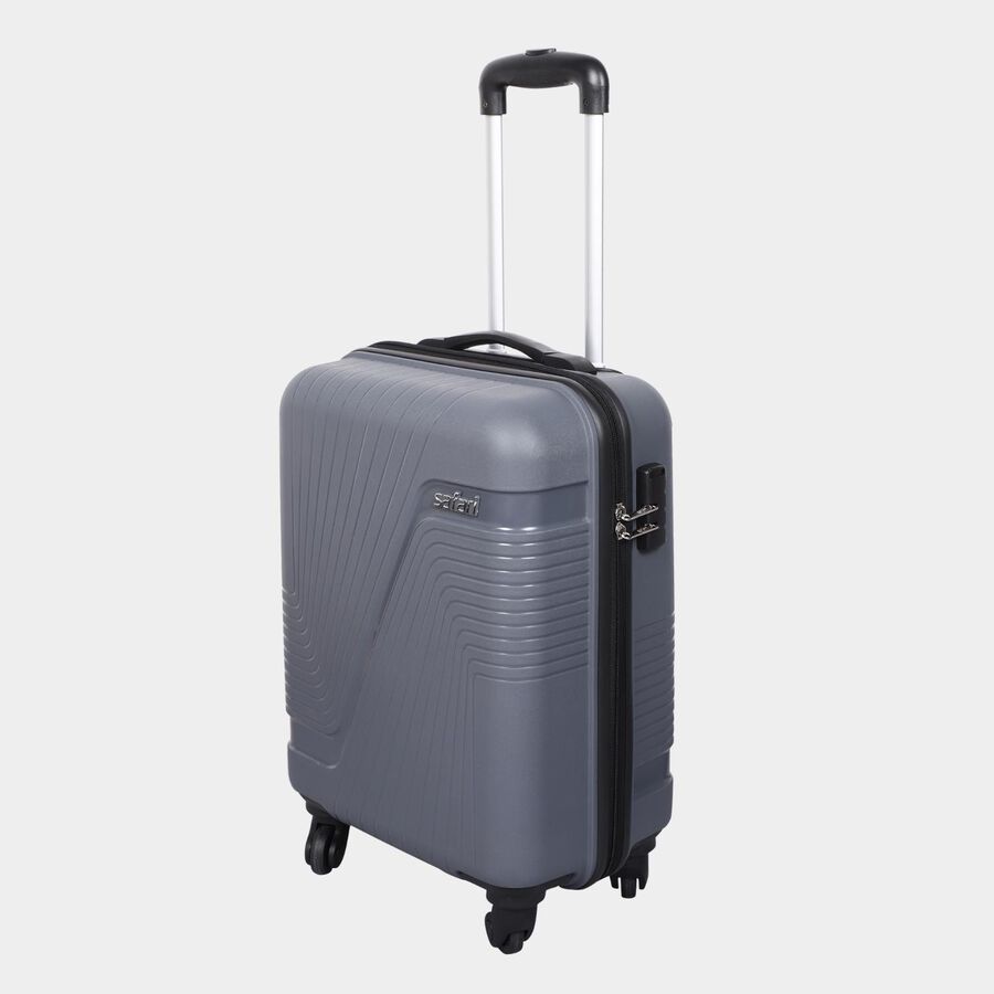 4-Wheel Dark Grey Polypropylene Hard Case Trolley, Small, , large image number null