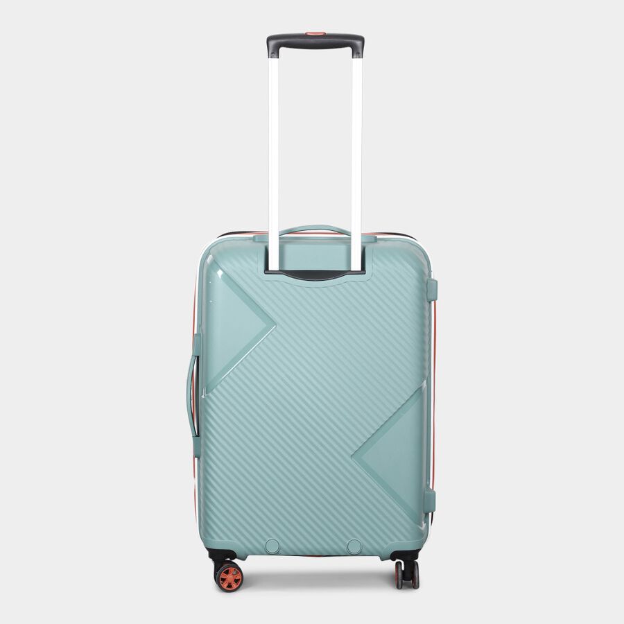 8-Wheel Light Green Polypropylene Hard Case Trolley, Medium, , large image number null