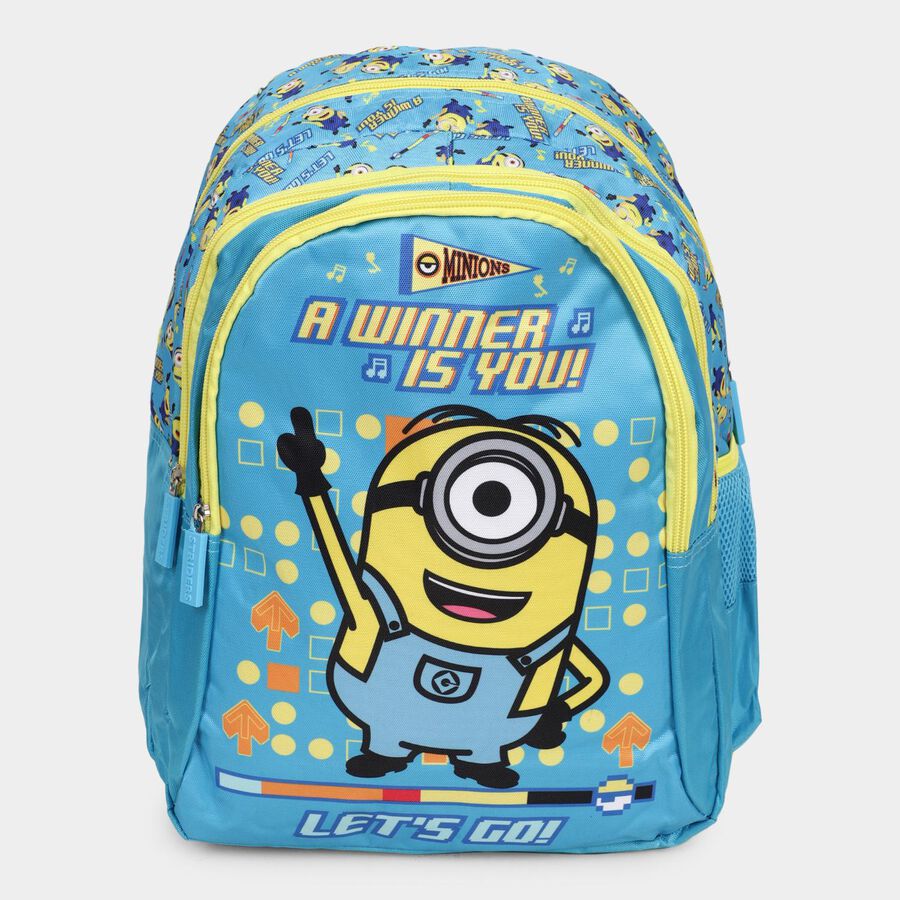 Kid's Minions Print School Bag, , large image number null