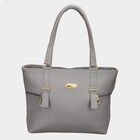 Women Solid Grey Handbag, , small image number null