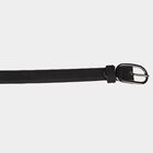 Women's Black Polyurethane Belt, , small image number null