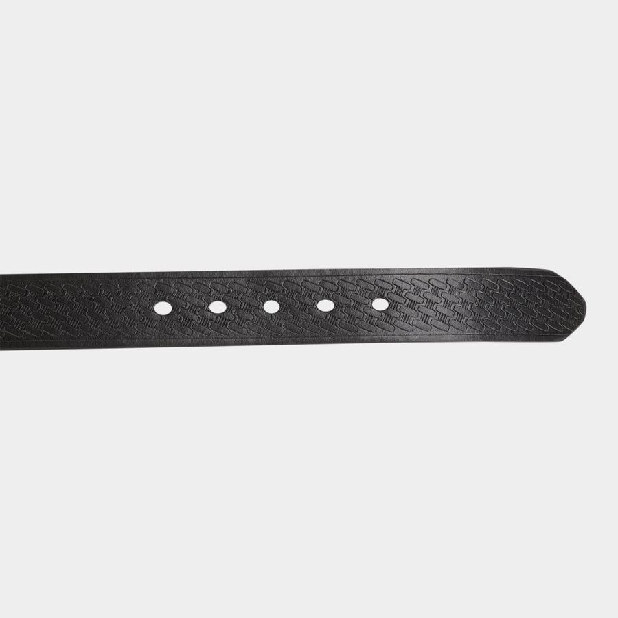Men's Black Polyurethane Casual Belt, 38 in. Waist, , large image number null